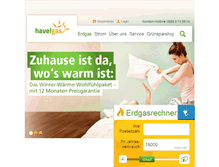 Tablet Screenshot of havelgas.de